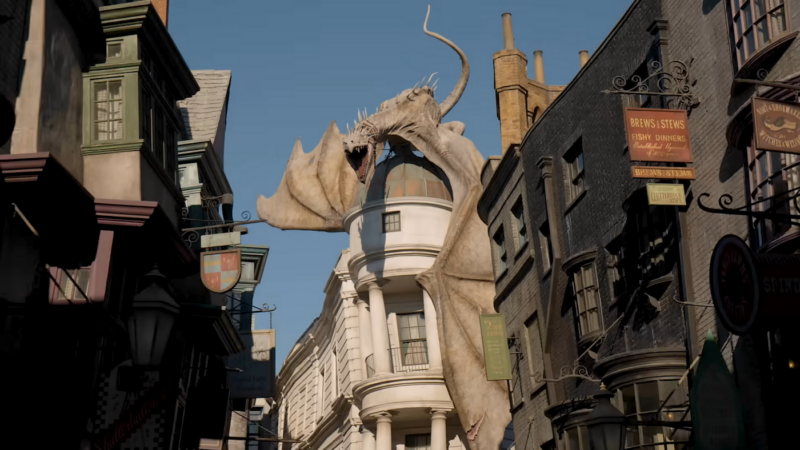 Harry Potter and the Escape from Gringotts visuals