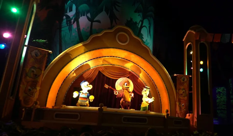 The The Three Caballeros show at the stage