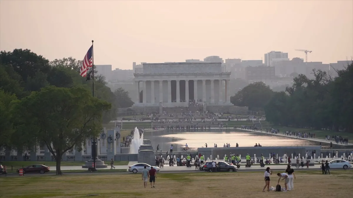 Lincoln Memorial view